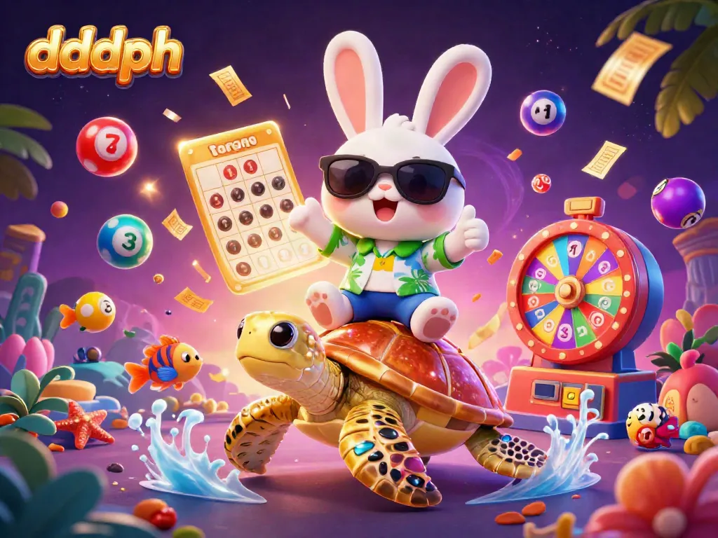 Experience thrilling moments with dddph as the lucky rabbit celebrates winning at a vibrant online casino.