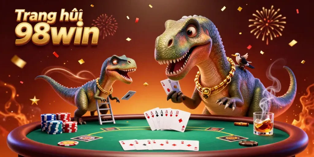 Experience the thrill of Trang chủ 98win with 3D casino characters and lively poker play.